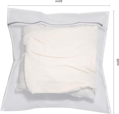 Duurzame Waszakken van Honingraatmesh voor Fijne Was, Ideaal voor Kleding, Handdoeken en Bedlinnen (2 Stuks, 60 x 60 cm)