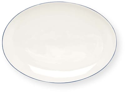 vtwonen Bord - Line - Dinerbord - Wit - 30cm