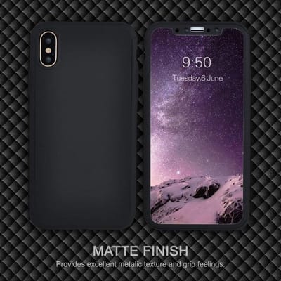ShieldCase telefoonhoesje geschikt voor Apple iPhone X / Xs 360 case - Siliconen hoesje - Shockproof case hoesje - Backcover case - Bescherming