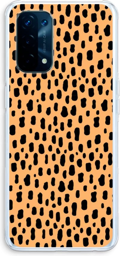 Case Company® - Hoesje geschikt voor Oppo A74 5G hoesje - Panter - Soft Cover Telefoonhoesje - Bescherming aan alle Kanten en Schermrand