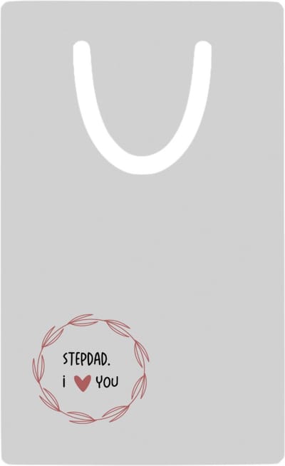 Hacebo® - stepdad I love you metalen boekenlegger- Papa - de liefste stiefvader - vader cadeautjes - vaderdag - verjaardagscadeau - verjaardag - cadeau - geschenk - kado - gift - vader artikelen Bladwijzer boekenleggers - 7.6 cm x 5cm