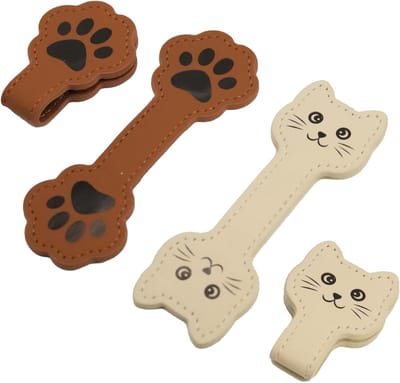 Retro Pootafdruk Magnetische Boekenleggers Set van 2 - Persoonlijke en Duurzame Pagina-Houders voor Boekenliefhebbers en Kattenliefhebbers, Perfect voor Lezen