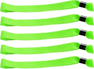 CombiCraft Blanco Textiel Polsbandjes Groen - 100 stuks