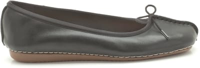 Clarks - Damesschoenen  - Freckle Ice - Black Leather - Maat 40