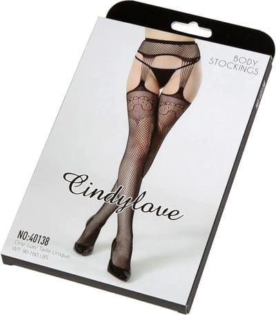 Cindylove - Jarretelkousen - No. 40138 - One Size - Zwart