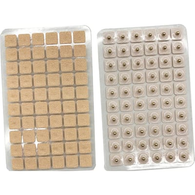 600 Pièces Patchs Magnétiques d'Acupression pour Points d'Oreille Magnétiques Acupression Perles d'Oreille Compte Granulés pour Oreille