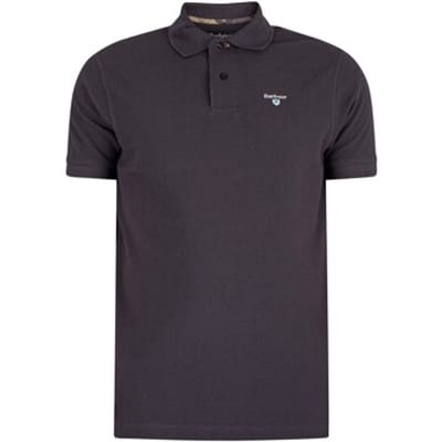 Polo Shirt Korte Mouw Barbour Piqué poloshirt met Schotse ruit