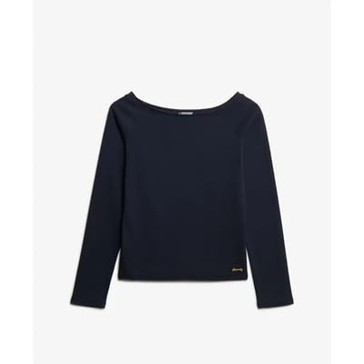 T-shirt met lange mouwen en off-shoulder voor dames Superdry Bardot
