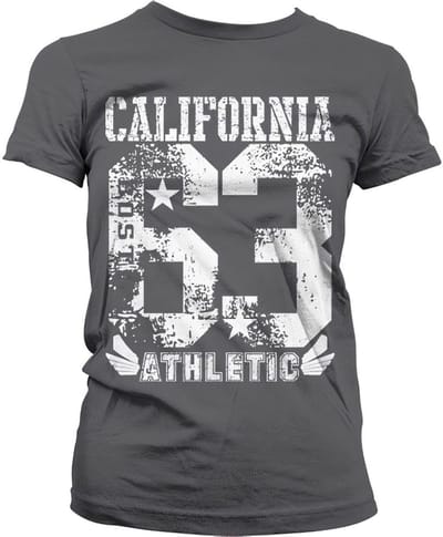 Hybris California 63 Athletic Girly T-shirt voor dames, donkergrijs