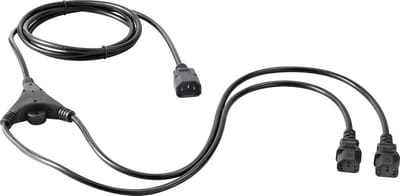 Sygonix SY-5042698 Apparaat (koud) Y-kabel Zwart 2.35 m