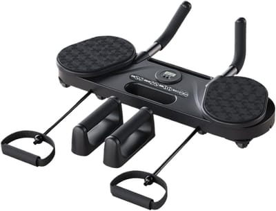 Pilates Board - Fitness Platform - Full Body Training - Versterkt Spieren - 7 inch Diameter - Zwart