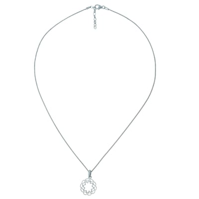 Orphelia 'Jasmine' Dames 925 Sterling Zilveren Ketting met Hanger - Zilver ZH-7076