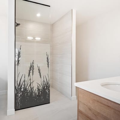 Zichtwerende Folie - Privacy Glasfolie - Douche & Ramen - Zelfklevend Waterdicht - 50 x 80 cm - Melkglas Zwart