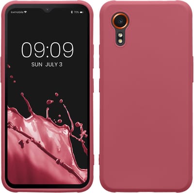 kwmobile telefoonhoesje geschikt voor Samsung Galaxy Xcover7 - Hoesje voor smartphone - Back cover in donkerroze