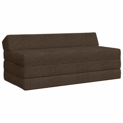 vidaXL - Vouwbare - Sofa - Bed - Taupe - 120 - x - 60 - x - 49 - cm - Stof