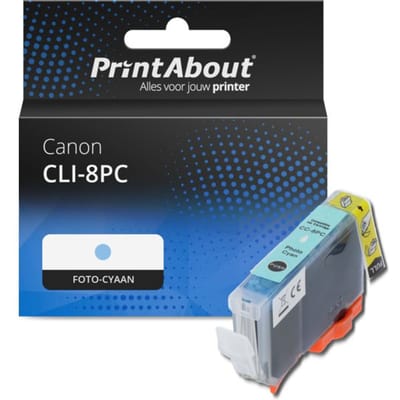 PrintAbout huismerk Inktcartridge CLI-8PC Foto-cyaan Geschikt voor Canon