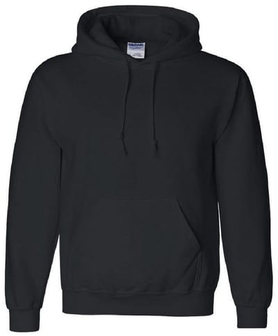 Gildan Zwaargewicht DryBlend Adult Unisex Hooded Sweatshirt Top / Hoodie (13 kleuren) (Zwart)