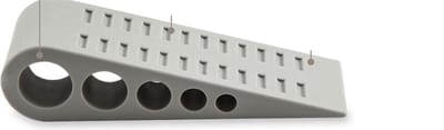 New Age Devi - Handige Deurstopper 4-pack - Rubber Deurvastzetter - Deurwig - Deurbuffer - Deurklem - Voor Binnen en Buiten - Grijs - Stapelbaar - Rubber Door Stop Wedge - Duurzame Heavy Duty Deurstopper 4-Pack