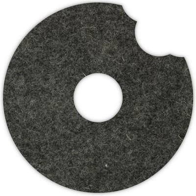 Donut vilt onderzetter - Gemeleerd antraciet - 6 stuks - ø 9,5 cm - Tafeldecoratie - Glas onderzetter - Cadeau - Woondecoratie - Woonkamer - Tafelbescherming Onderzetters Voor Glazen - Keukenbenodigdheden - Woonaccessoires - Tafelaccessoires
