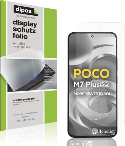 dipos – 4x Matte Beschermfolie geschikt voor Xiaomi Poco M7 Plus 5G | Krasbestendige & antireflecterende Screenprotector Ultra-Thin