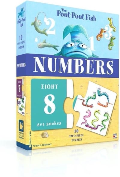Pout Pout fish - Ten Two Piece puzzle - Numbers - 0819844017491