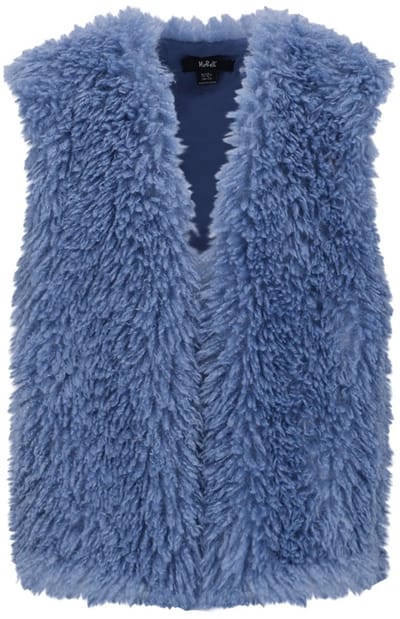 NoBell winter gilet meisjes - blauw - Kath - furry
