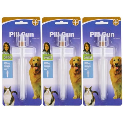 3 Pièces Nourriture pour Animaux Traitement Médicament Médicament Doseur Petit Chien Chiot Outil d'Alimentation Fourniture gray