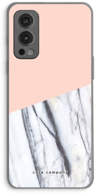 Case Company® - Hoesje geschikt voor OnePlus Nord 2 5G hoesje - A touch of peach - Soft Cover Telefoonhoesje - Bescherming aan alle Kanten en Schermrand