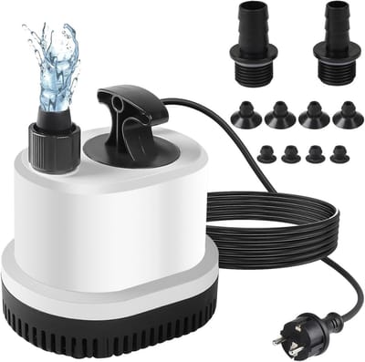 RVV® Dompelpomp Zwembad - Dompelpomp - Dompelwaterpomp - 1500L - 25Watt