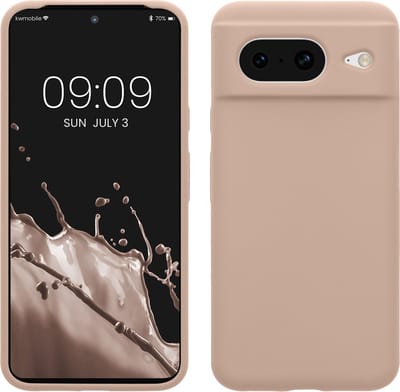 kwmobile telefoonhoesje geschikt voor Google Pixel 8 - Hoesje met siliconen coating - Smartphone case in mat oudroze
