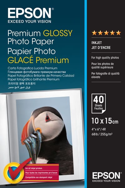 Epson C13S042153 Fotopapier Premium - 10x15 / 40 Vellen