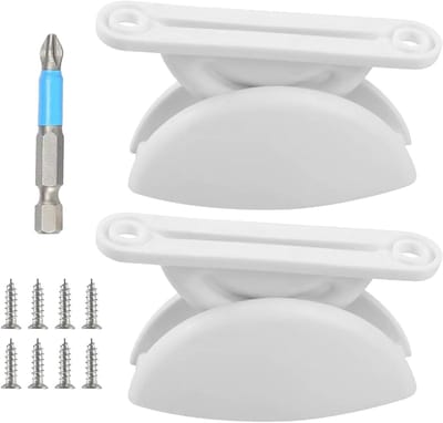 Set van 2 Universele Deursloten voor Caravans en Campers, Wit Deurbeschermer met Elektrische Boor, Accessoires voor Boot, Kamperen en Caravan Veiligheid