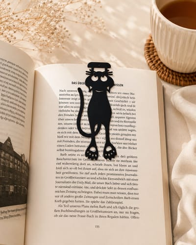 Skushy 2x Boekenlegger - To Be Continued - Grappige Bladwijzer voor Boeken - Cadeau voor Lezers - Leesmarkering Accessoire - Kinderen en Volwassenen - Boekensteun - Boekenlegger - Boekenleggers Om In Te Kleuren - Boekenlegger Kat