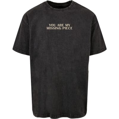 Uitgewassen T-shirt Merchcode Missing Piece Acid Oversized