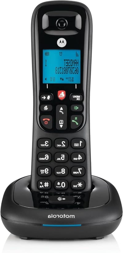 Draadloze Vaste Telefoon - Huistelefoon DECT - Thuis Bellen - Oproepblokkering - 50 Contacten - Zwart