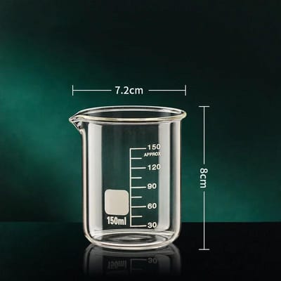 Maatbeker van 50-1000 ml van hoogwaardig borosilicaatglas, transparante maatbeker met schaalverdeling, geschikt voor keuken en laboratorium, bakmaatbeker.