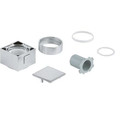 GROHE Temperatuurkeuzegreep 49091 vierkant voor THM-inbouwsets chroom, 49091000