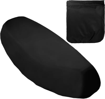 Comfortabele Zwarte Motorzitting Bescherming, Waterdichte Elastische Polyester Zadelhoes voor Motorfietsen en Scooters, UV-Bescherming en Duurzaamheid