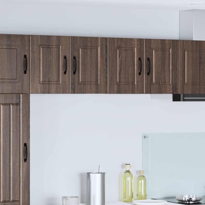vidaXL - Wandkast - PORTO - Bruin - Eiken - 60 - x - 31 - x - 40 - cm - Bewerkt - hout