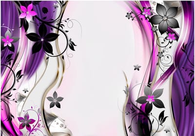 Fotobehangkoning - Behang - Vliesbehang - Fotobehang Abstracte Bloemen - Blooming delight - 400 x 280 cm