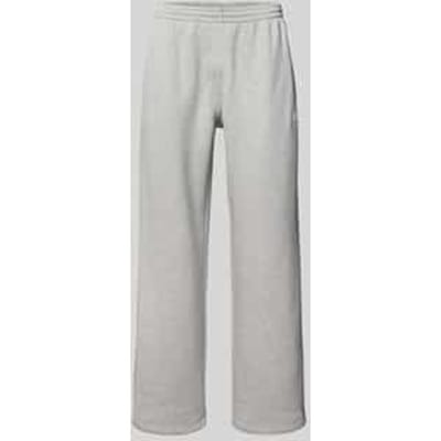 Sweatbroek met labelstitching en elastische band