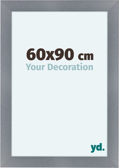 Your Decoration - Fotolijst 60x90 cm - MDF - Aluminium Geborsteld - Como