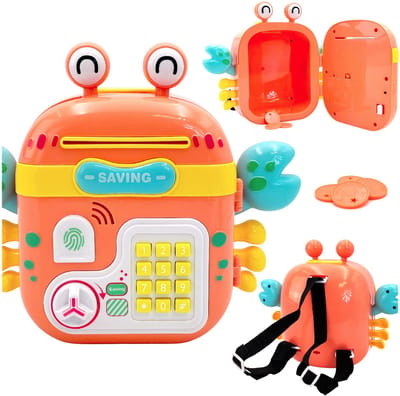 Woopie Interactieve Safe Kassa-rugzak met toetsenbord 4-in-1-munten - UNI