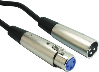 Powteq - Professionele XLR verlengkabel - 10 meter - XLR male naar XLR female - XLR 3 pins
