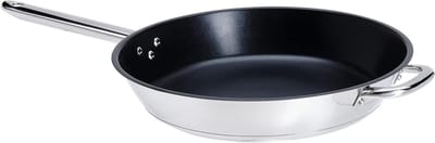 Koekenpan - Koekenpan met anti-aanbaklaag - Dagelijks koken - Duurzaam roestvrij staal - 32 cm - Roestvrij staal
