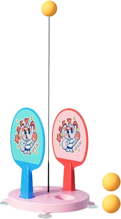 Tafeltennis trainingsset - tafeltennisballen set met racket - accessoires voor training - indoor outdoor gebruik thuis school club kantoor volwassenen kinderen