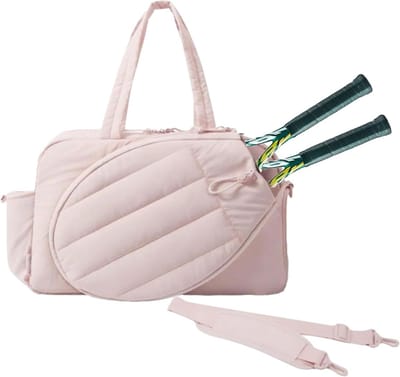 Grote sporthandtas - Rackettas Schoudertas - Sport en Reizen - Geïntegreerd Schoenenvak - 35 L - Roze