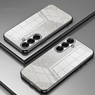 Hoesje geschikt voor Samsung Galaxy S26 Plus - Phonesta Crystal Sparkle Glitter Silicone Back Cover - Zwart