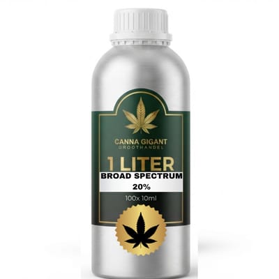 Cannagigant - Broad Spectrum - CBD olie - 20% - 1 liter