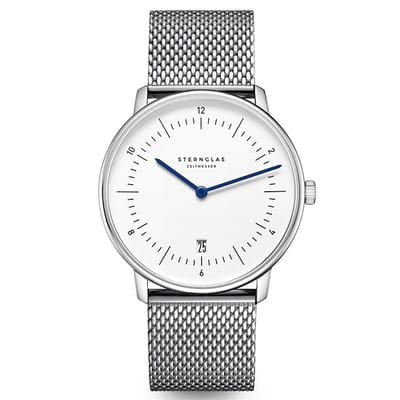 Sternglas Naos White Mesh S01-NA44-MI04 Horloge